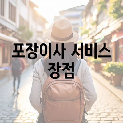 포장이사 서비스 장점