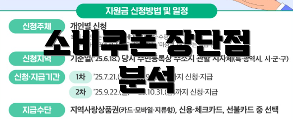 소비쿠폰 장단점 분석
