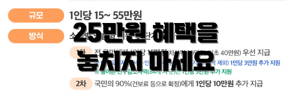 25만원 혜택을 놓치지 마세요