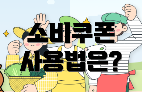 소비쿠폰 사용법은?