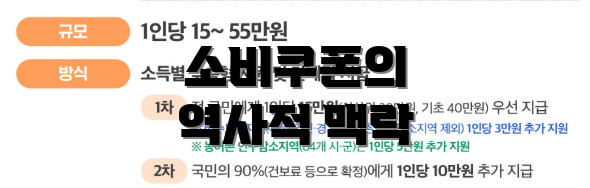 소비쿠폰의 역사적 맥락