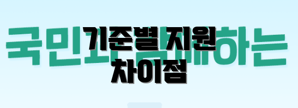 기준별 지원 차이점