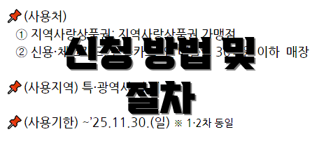 신청 방법 및 절차