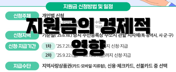 지원금의 경제적 영향