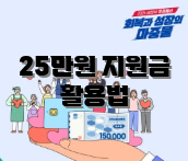25만원 지원금 활용법