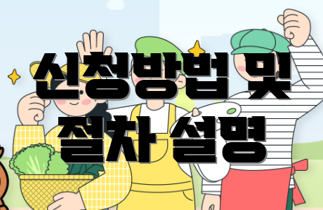 신청방법 및 절차 설명