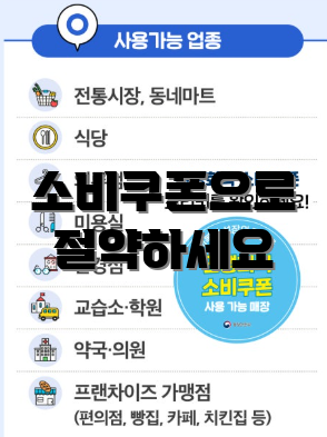 소비쿠폰으로 절약하세요
