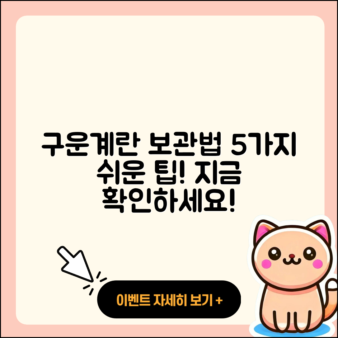 구운계란 보관 방법 5가지 쉽게 알려줄게!