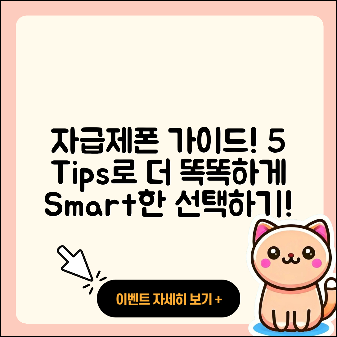 자급제폰 구매 가이드: 5가지 팁!